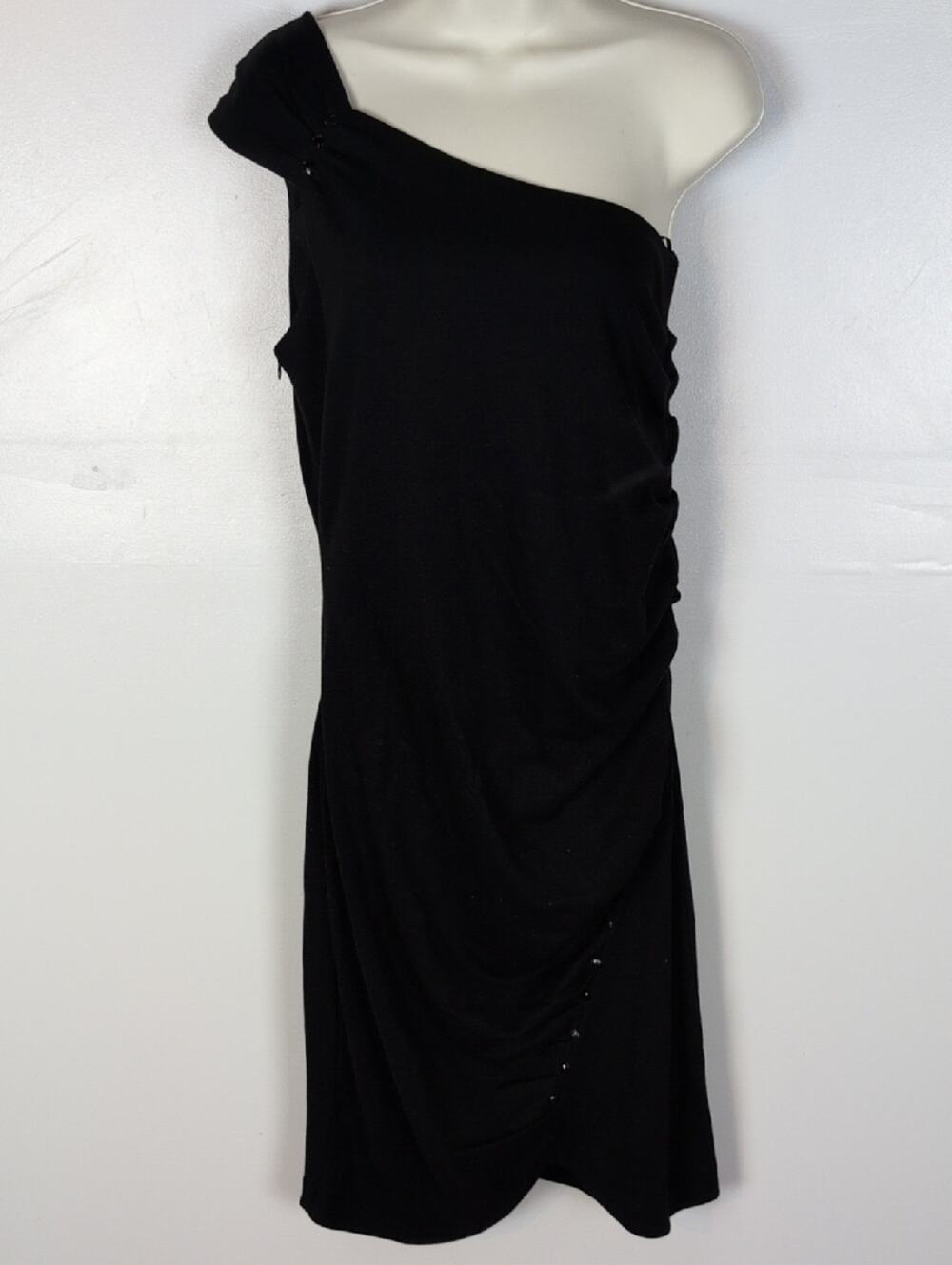 Seraphine NWT Maternity One-Shoulder Little Black Dress